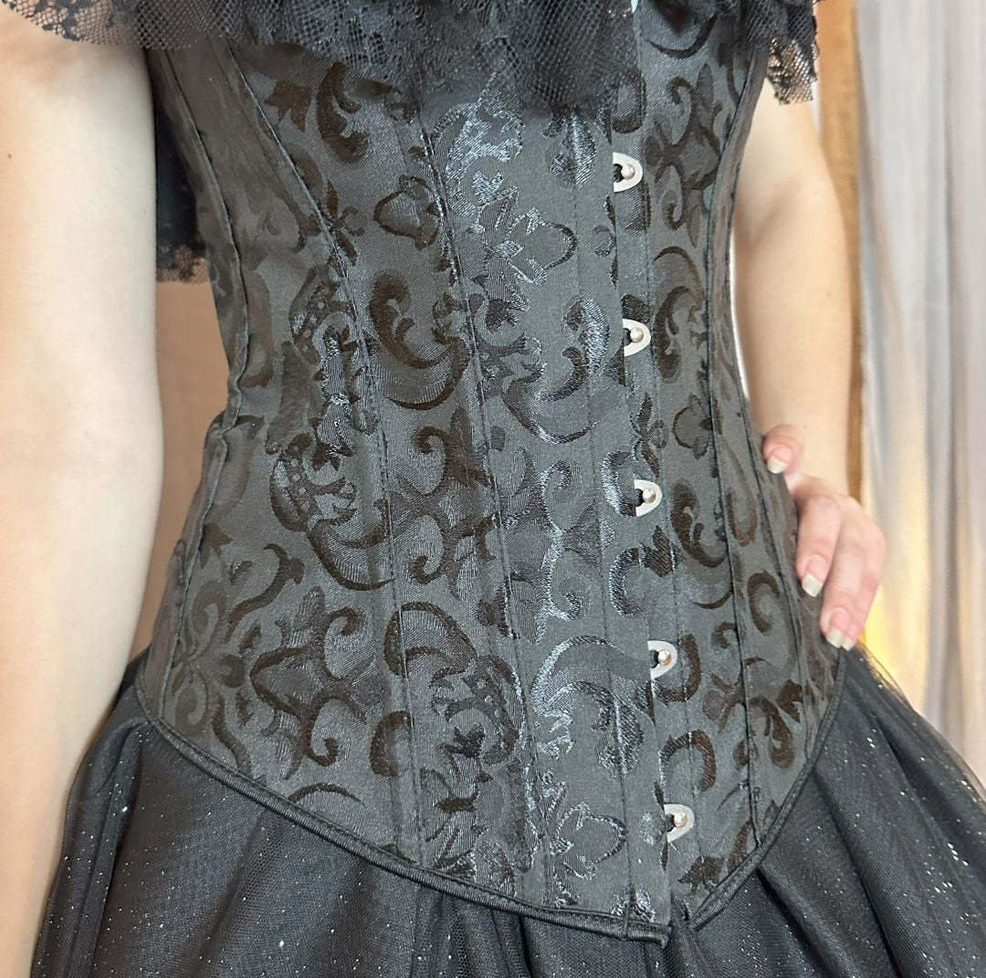 Corset Manga Curta - Preto