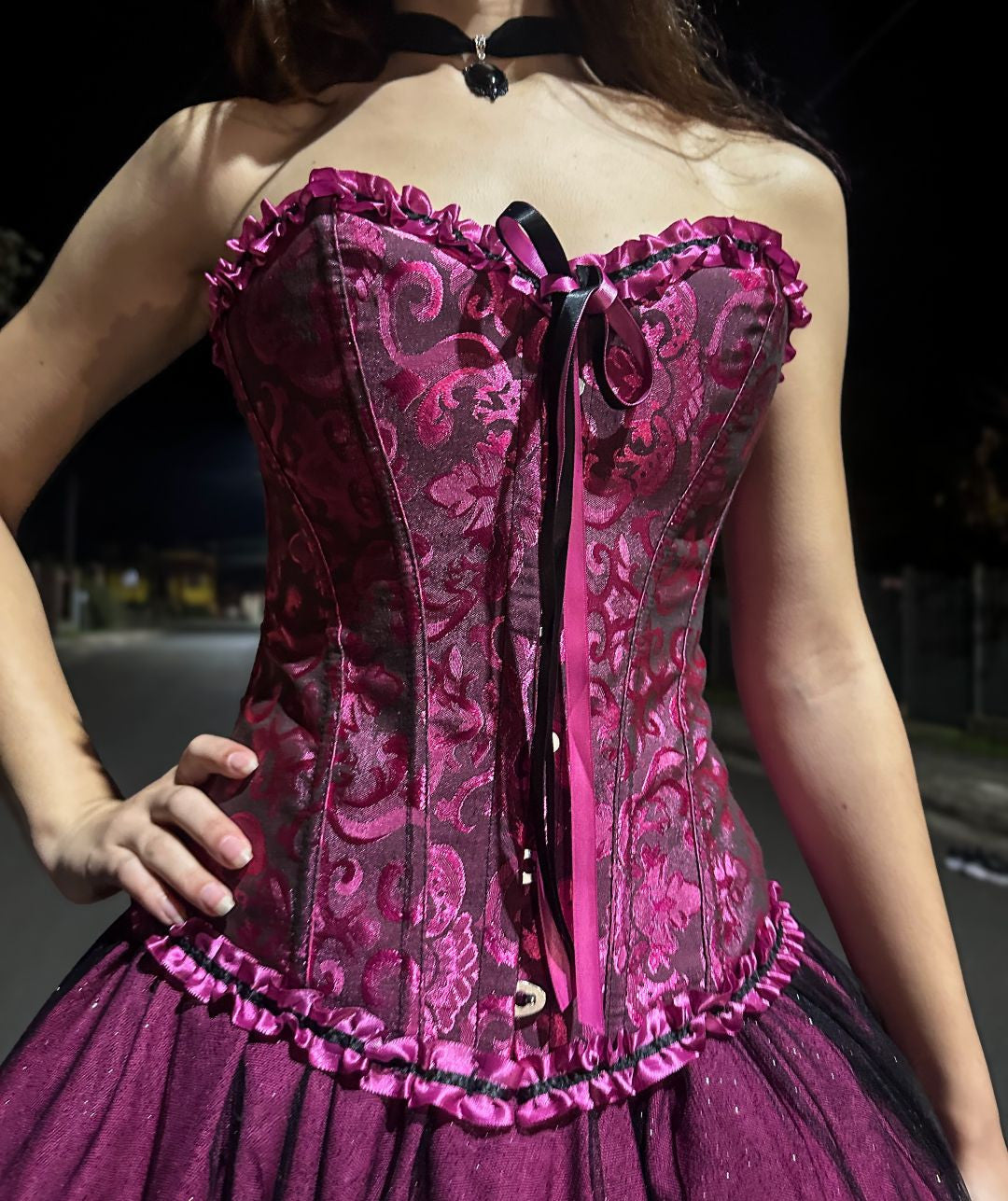 Corset Sem Mangas - Rosa