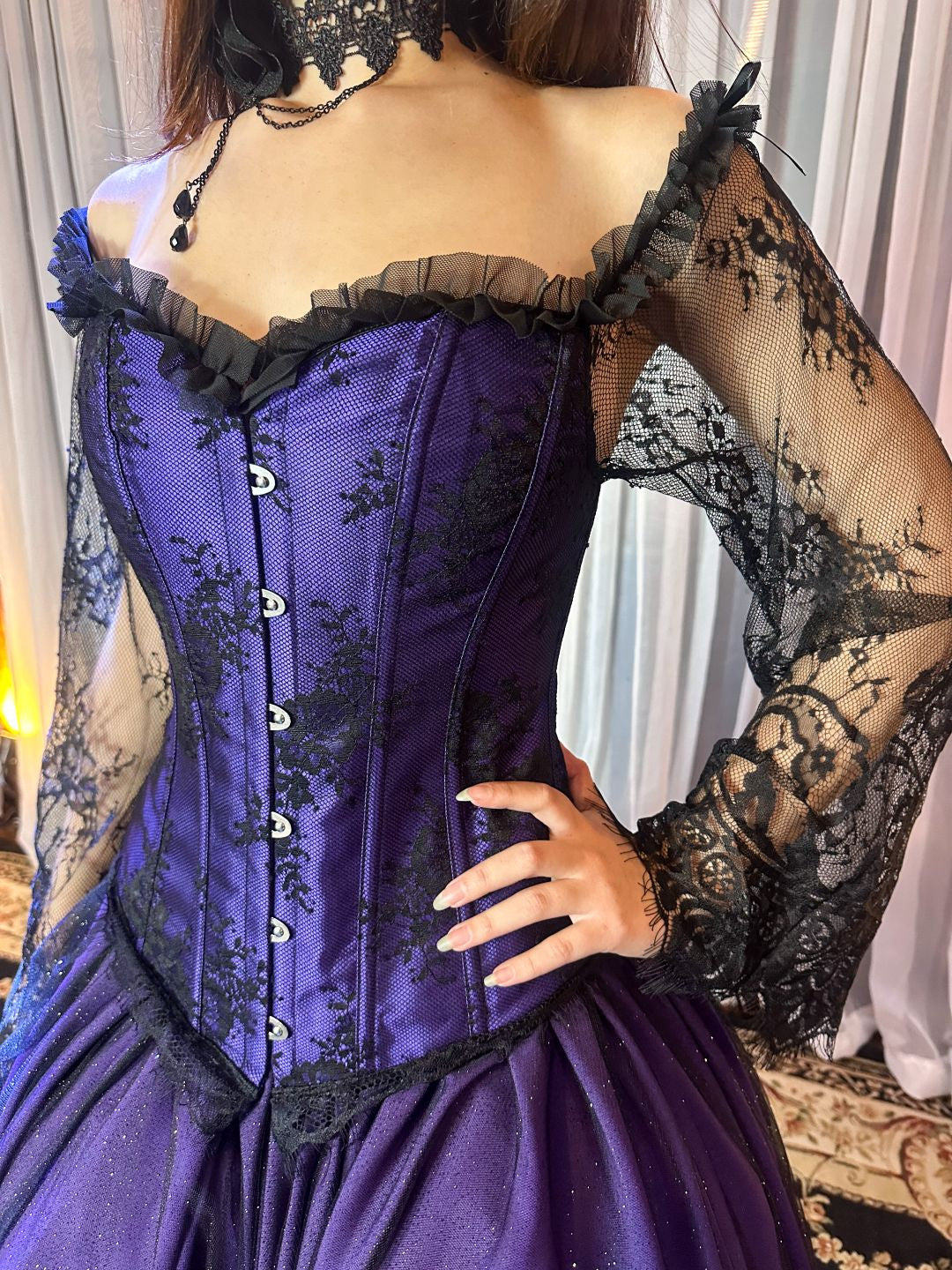 Corset Manga Longa - Roxo