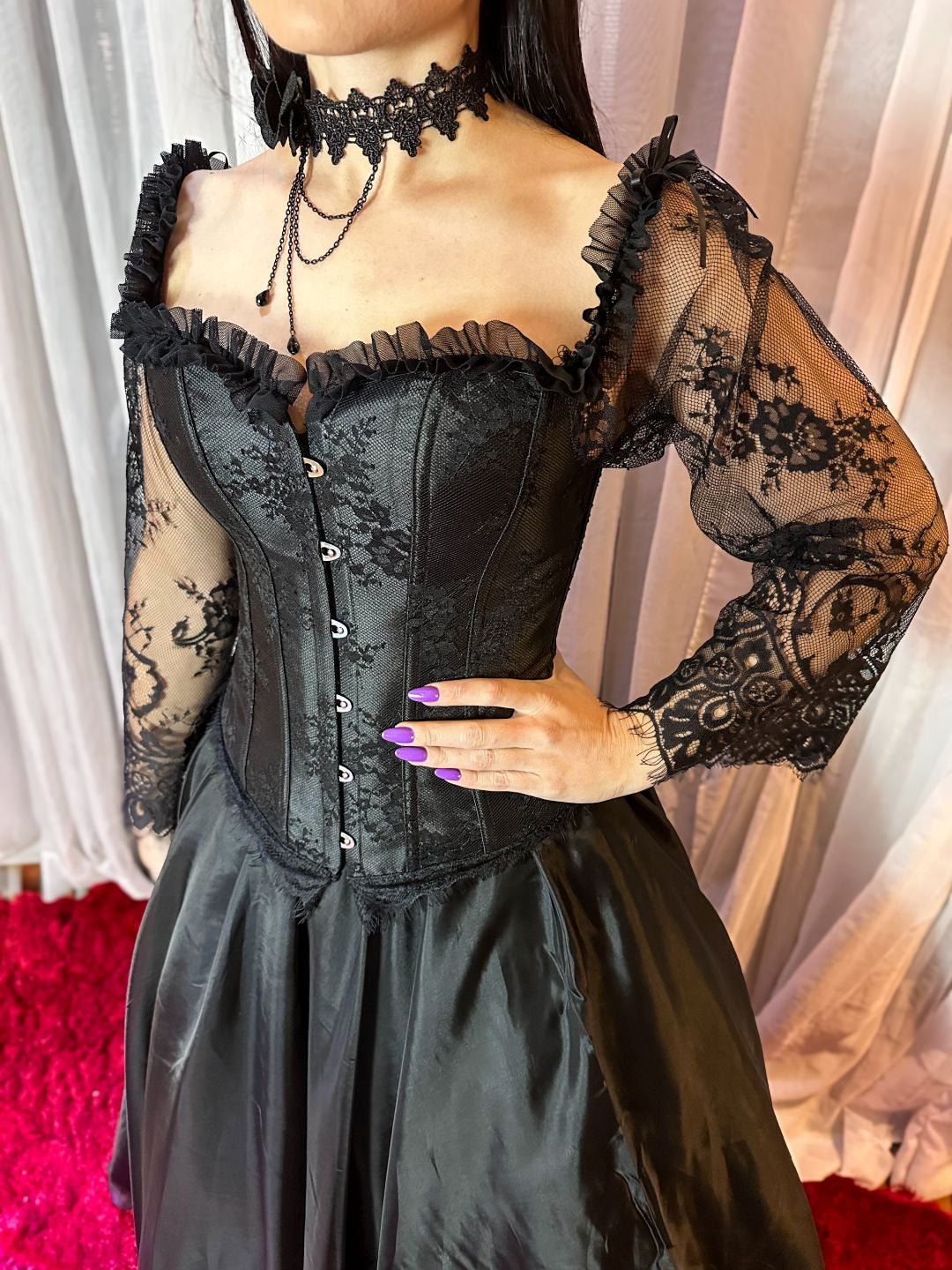 Corset Manga Longa - Preto