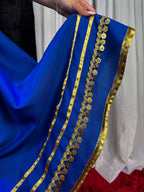 Saia Cigana com Moedas - Azul