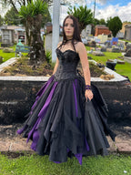 Saia de Retalhos - Roxa