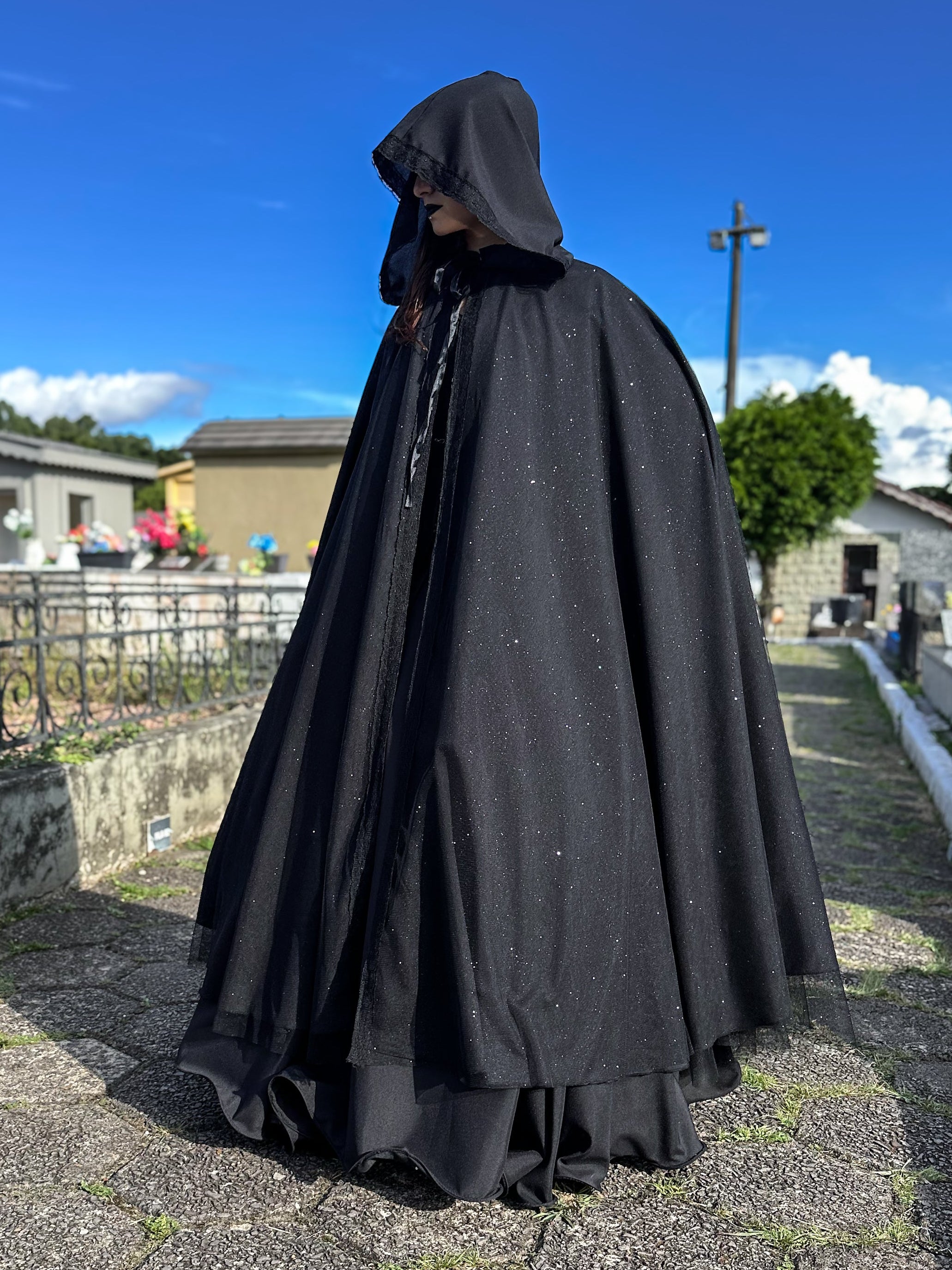 Capa de Brilho Longa - Preta