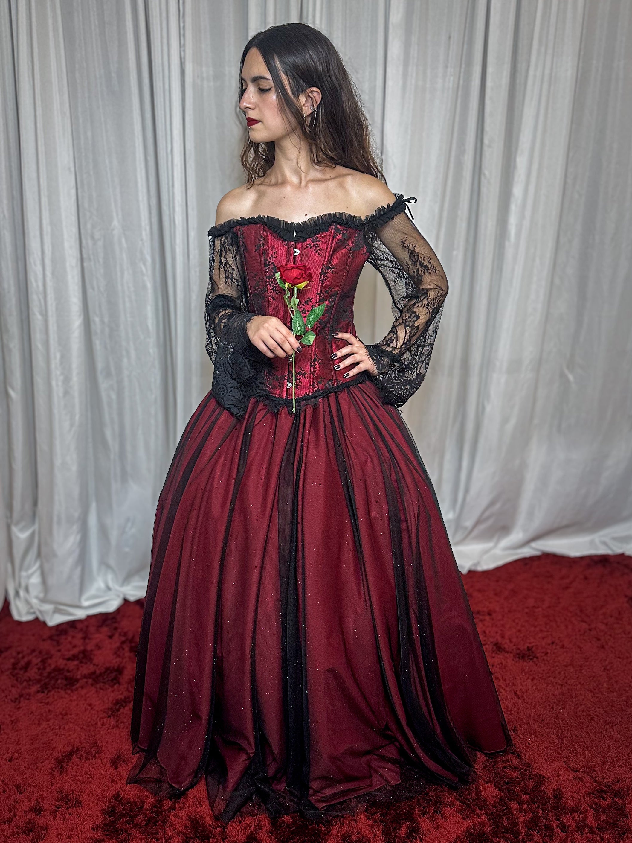 Saia de Brilho - Vermelha