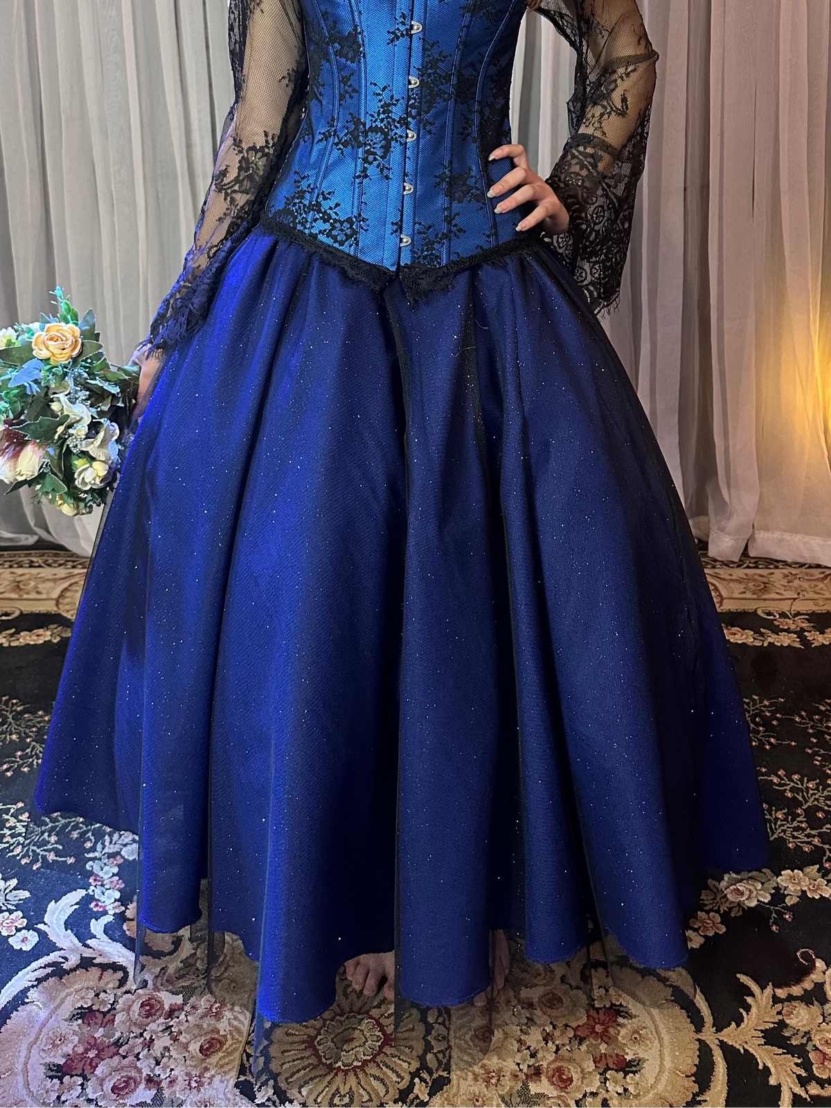 Saia de Brilho -  Azul