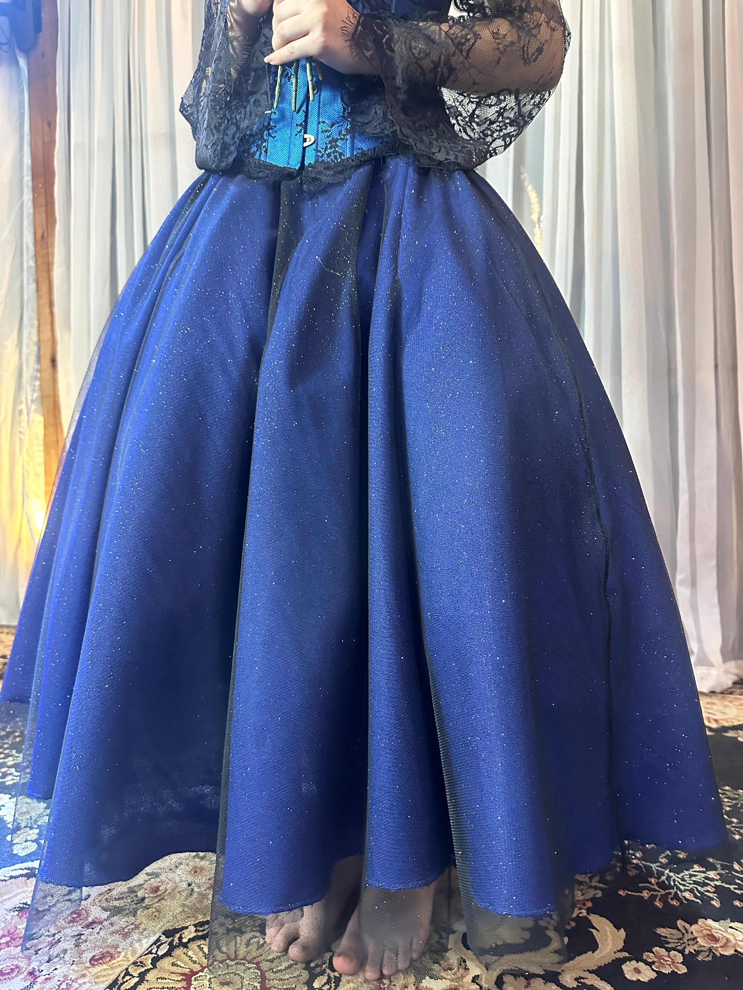 Saia de Brilho -  Azul