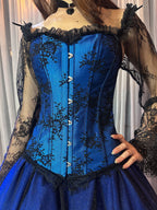 Corset Manga Longa - Azul