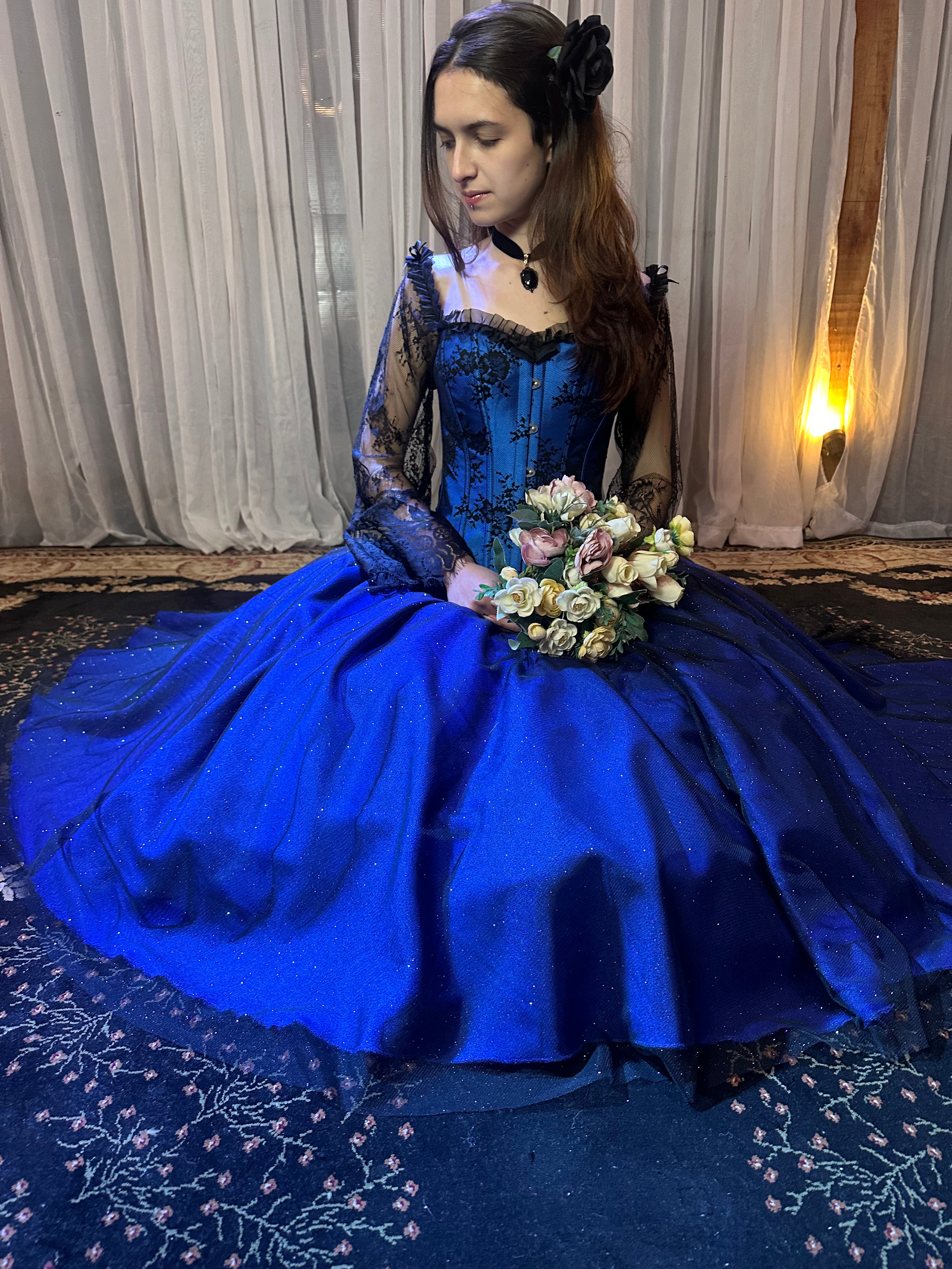 Saia de Brilho -  Azul