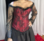 Corset Manga Longa - Vermelho