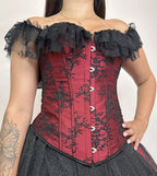 Corset Manga Curta - Vermelho