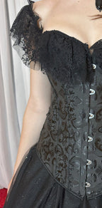 Corset Manga Curta - Preto