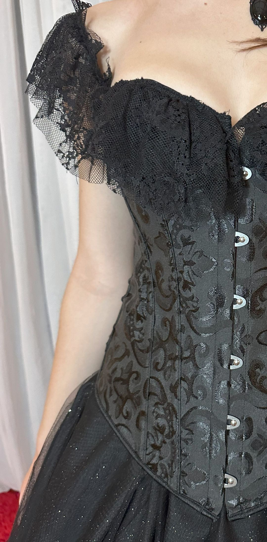Corset Manga Curta - Preto